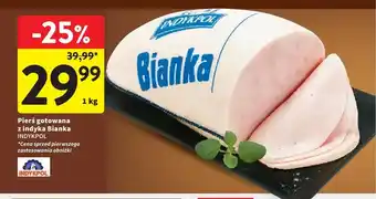 Intermarche Pierś gotowana z indyka Bianka Indykpol oferta
