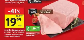 Intermarche Szynka konserwowa Prosto z Wędliniarni oferta
