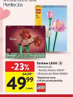 Intermarche Zestaw LEGO Botanicals Kwiaty lotosu 40647 oferta