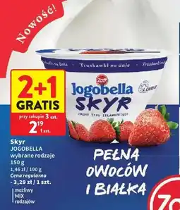 Intermarche Skyr truskawki na dnie Jogobella oferta