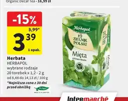 Intermarche Herbata Herbapol Zielnik Polski Mięta oferta