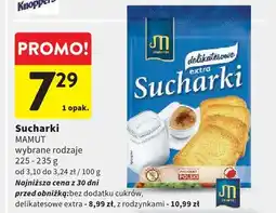 Intermarche Sucharki MAMUT bez dodatku cukrów oferta