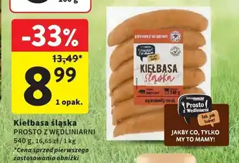 Intermarche Kiełbasa śląska Prosto z Wędliniarni oferta