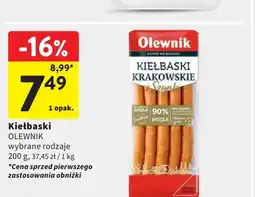 Intermarche Kiełbaski OLEWNIK oferta