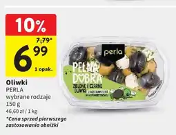 Intermarche Oliwki zielone i czarne z kostkami sera Pełna Dobra Perla oferta