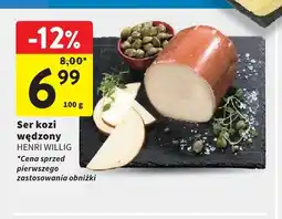 Intermarche Ser kozi wędzony Henri Willig oferta