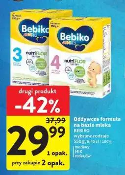Intermarche Odżywcza formuła na bazie mleka Bebiko Junior 4 oferta