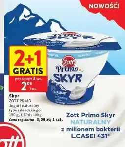 Intermarche Skyr naturalny Zott Primo oferta