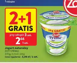 Intermarche Jogurt naturalny Zott Primo oferta