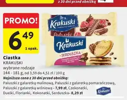 Intermarche Ciastka KRAKUSKI Paluszki z galaretką malinową oferta