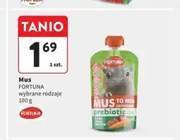 Intermarche Mus malina jabłko marchew Fortuna oferta