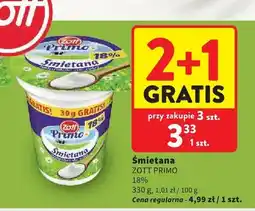Intermarche Śmietana 18% Zott Primo oferta
