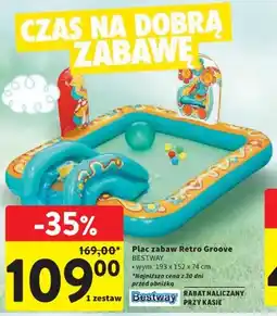 Intermarche Plac zabaw Retro Groove BESTWAY wym. 193x152x74cm oferta