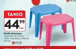 Intermarche Stolik dziecięcy OŁER wym. 60x40x45cm oferta