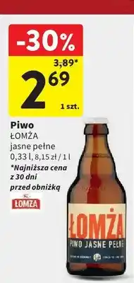 Intermarche Piwo ŁOMŻA jasne pełne oferta