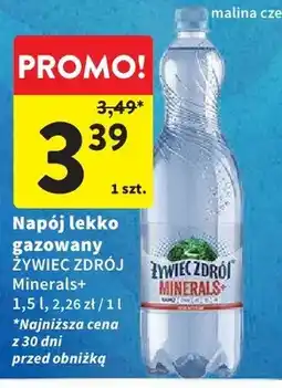Intermarche Napój lekko gazowany Żywiec Zdrój Minerals+ oferta