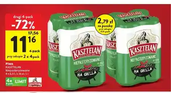 Intermarche Piwo Kasztelan Niepasteryzowane 4-pak oferta