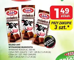 Top Market Mleko UHT Wypasione czekoladowe Mlekovita oferta