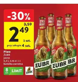 Intermarche Piwo ŻUBR jasne oferta