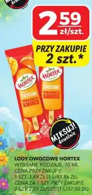 Top Market Lody owocowe Hortex pomarańcza & mango oferta