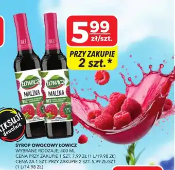 Top Market Syrop owocowy Łowicz malina oferta