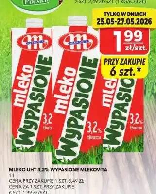 Top Market Mleko UHT 3,2% Wypasione Mlekovita oferta