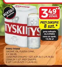 Top Market Piwo Tyskie Gronie 4-pak oferta