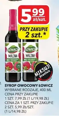 Top Market Syrop owocowy ŁOWICZ oferta