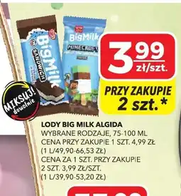 Top Market Lody Big Milk Algida oferta