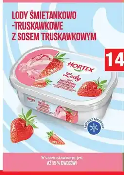 Chorten Lody śmietankowo-truskawkowe z sosem truskawkowym Hortex oferta