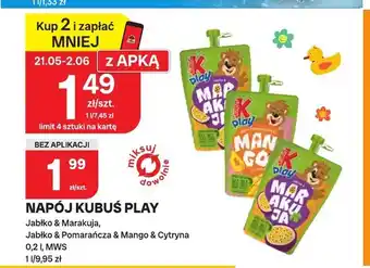Napój Kubuś Play Jabłko & Marakuja