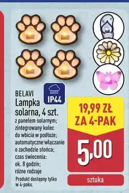 ALDI Lampka solarna BELAVI 4-pak oferta