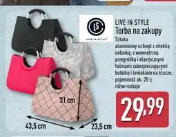 ALDI Torba na zakupy LIVE IN STYLE oferta