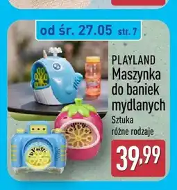 ALDI Maszynka do baniek mydlanych PLAYLAND oferta