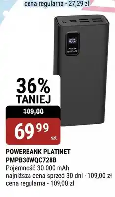bi1 Powerbank PLATINET PMPB30WQC728B Pojemność 30 000mAh oferta