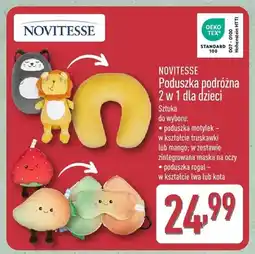 ALDI Poduszka podróżna 2 w 1 dla dzieci NOVITESSE poduszka motylek oferta