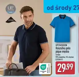 ALDI Koszulka polo pique męska UP2FASHION oferta