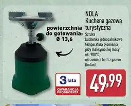 ALDI Kuchenka gazowa turystyczna NOLA Ø 13,6 oferta