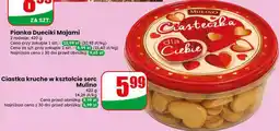 Dino Ciastka kruche w kształcie serc Mulino oferta