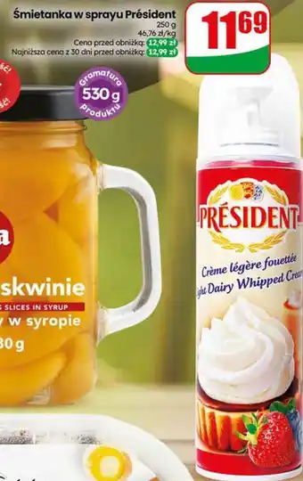 Dino Śmietanka w sprayu Président oferta