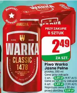 Dino Piwo Warka Jasne Pełne oferta