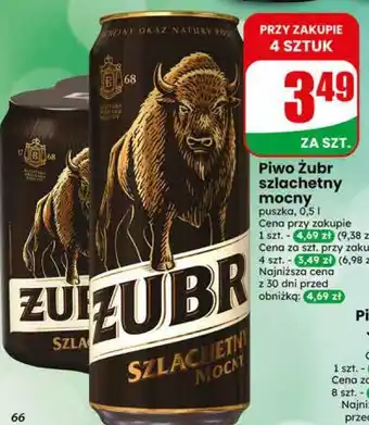 Dino Piwo Żubr szlachetny mocny oferta