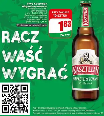 Dino Piwo Kasztelan niepasteryzowane oferta