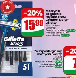 Dino Maszynki do golenia męskie Blue3 Comfort Slalom Gillette oferta