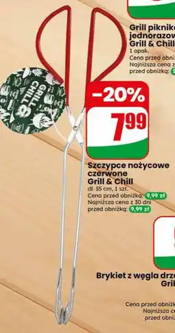 Dino Szczypce nożycowe czerwone Grill & Chill oferta