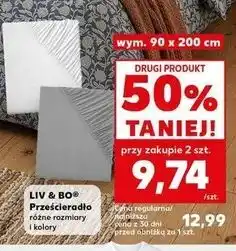 Kaufland Prześcieradło z gumką 90 x 200 cm Liv & Bo oferta