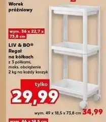 Kaufland Regał na kółkach Liv & Bo oferta