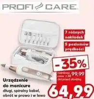 Kaufland Urządzenie do manicure PROFI CARE. długi, spiralny kabel, obrót w prawo i w lewo oferta