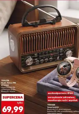 Kaufland TRACER Radio Retro FM RTX200 stacje FM/AM/SW odtwarzacz Audio, Bluetooth, latarka oferta