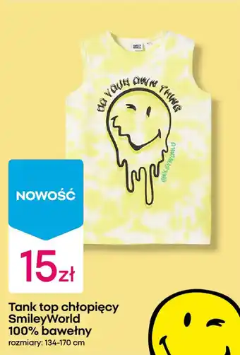 Tank top chłopięcy SmileyWorld 100% bawełny